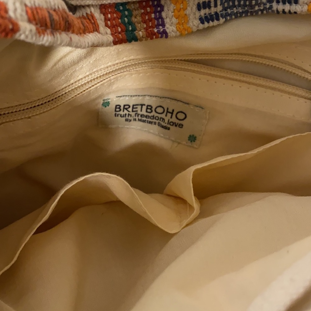 Boho Backpack With Drawstring And Flap Closure New - image 6